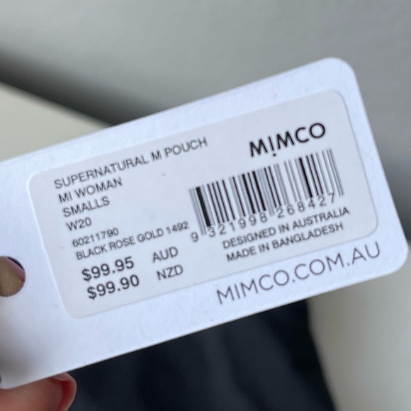 MIMCO black leather pouch - BNWT - Picture 7 of 7